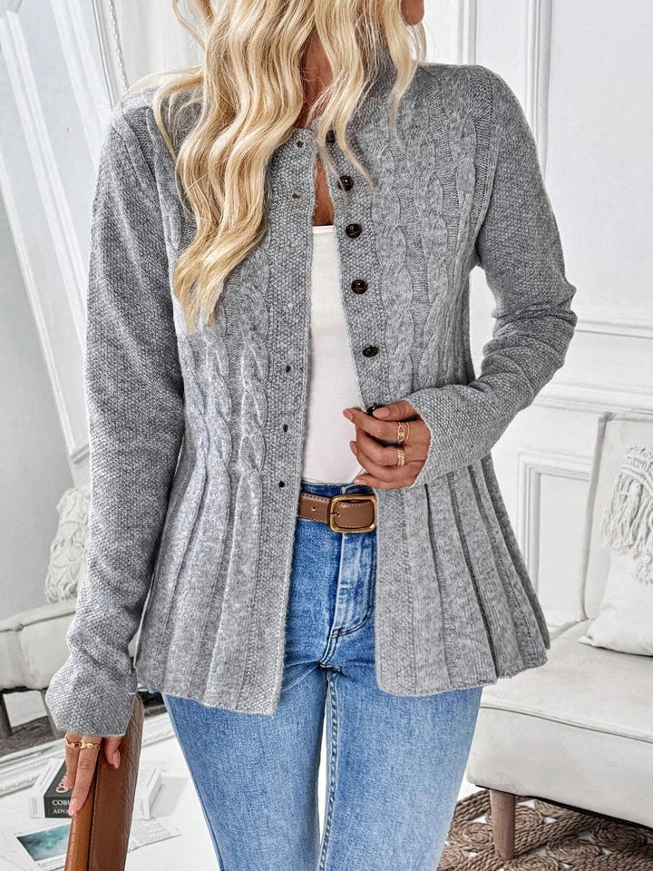 Zarela - Cardigan premium in maglia traforata
