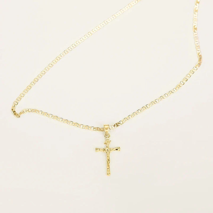 Bayford - Collana con pendente a croce scintillante