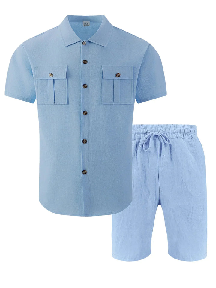 Dunley - Coordinato camicia e shorts