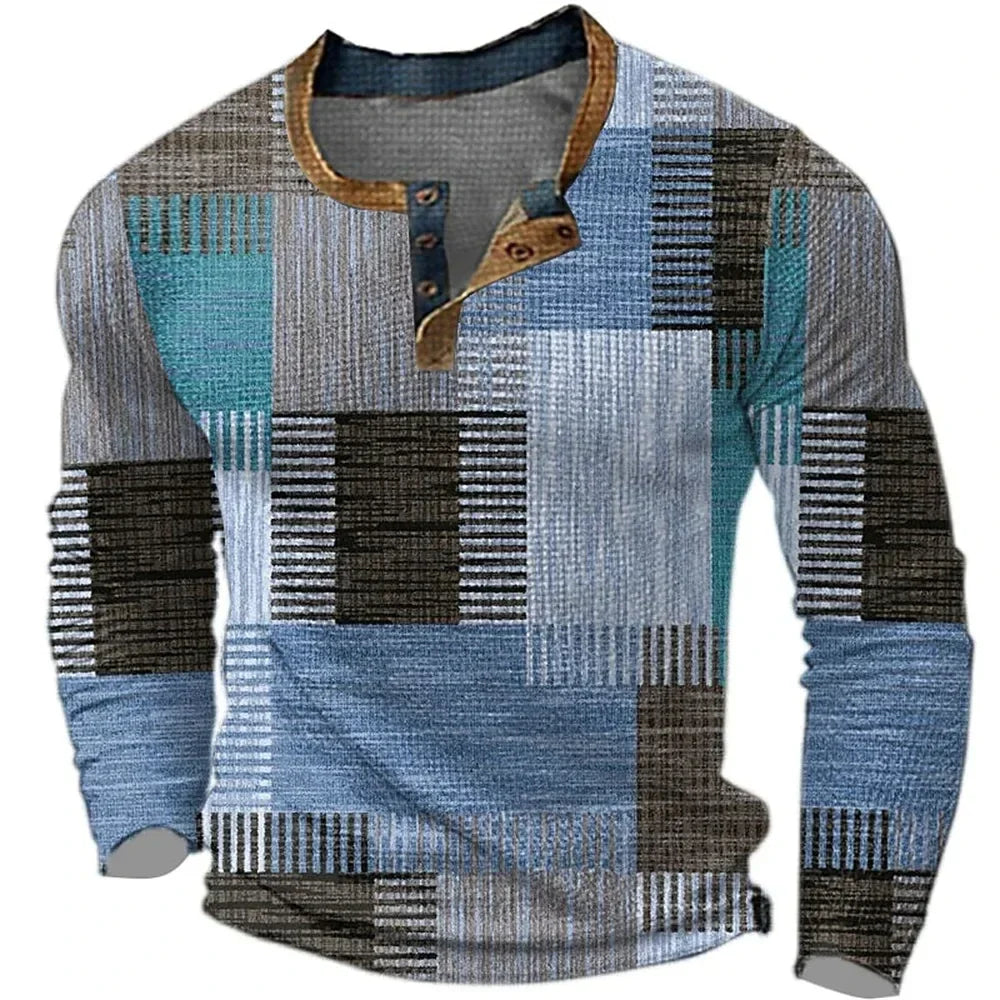 Soreth - Camicia a maniche lunghe patchwork effetto soft touch