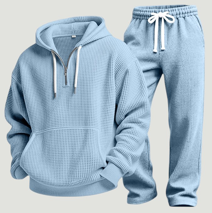 Osric - Set con felpa con cappuccio a nido d'ape e joggers