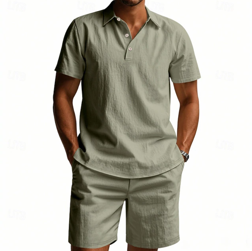 Gervase - Completo polo e shorts traspiranti