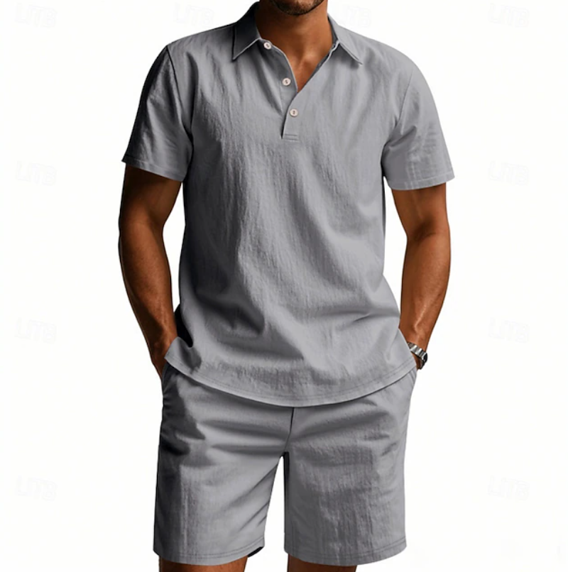 Gervase - Completo polo e shorts traspiranti