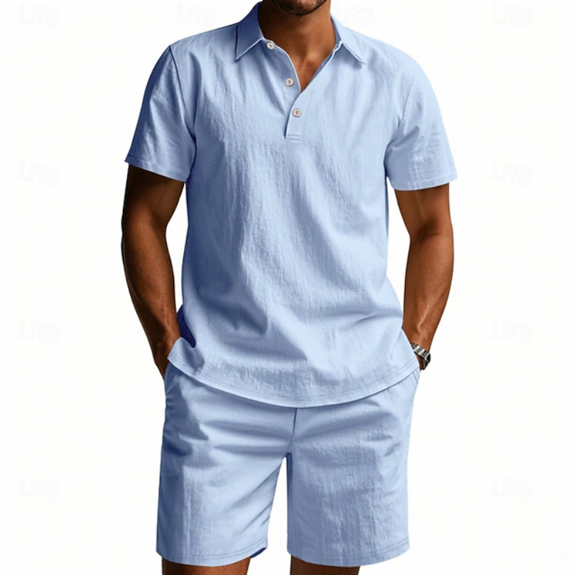 Gervase - Completo polo e shorts traspiranti