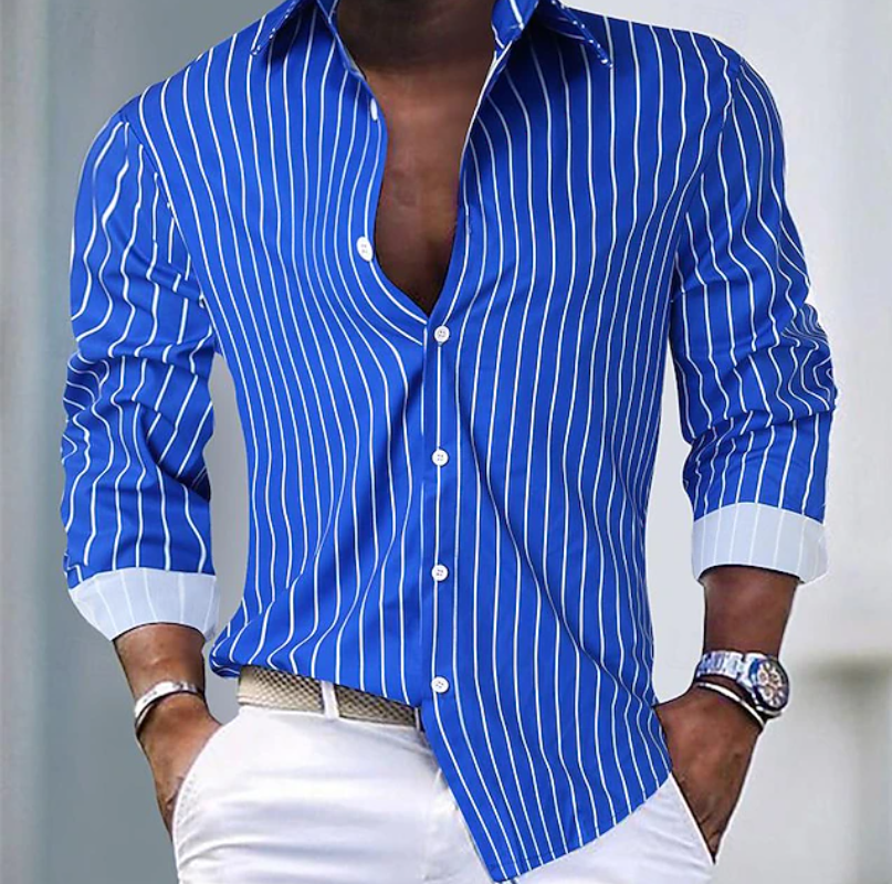 Eastham - Camicia a righe dalla mano morbida
