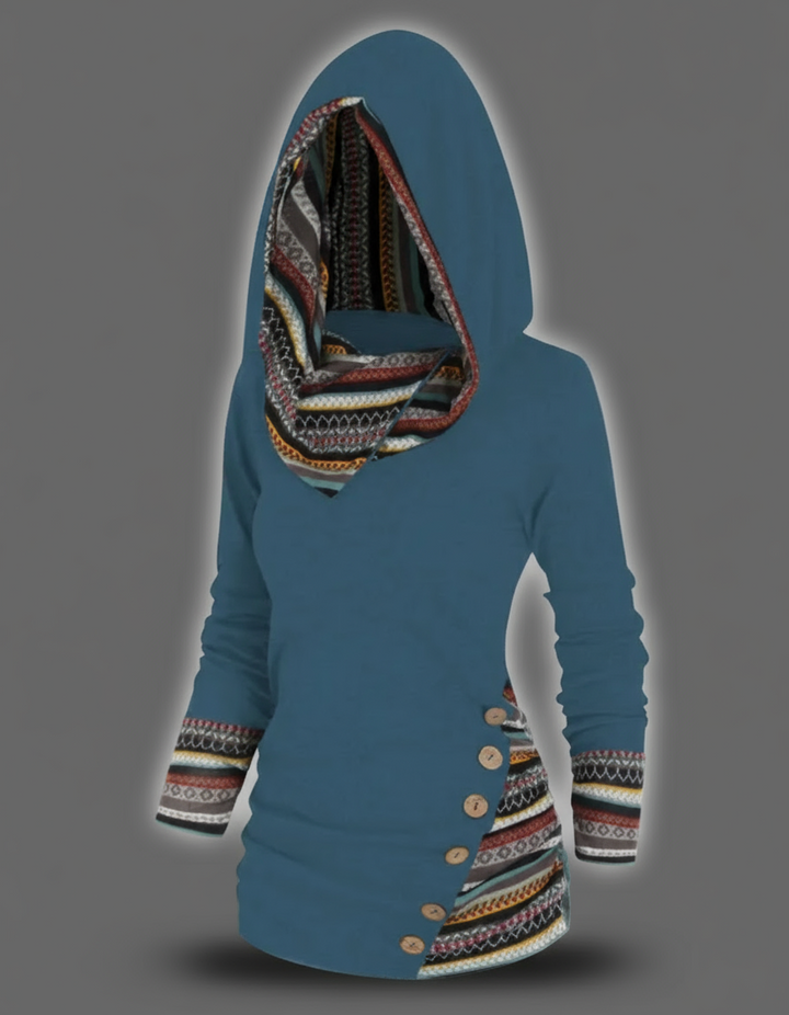 Amilene - Pullover con Cappuccio Stile Casual