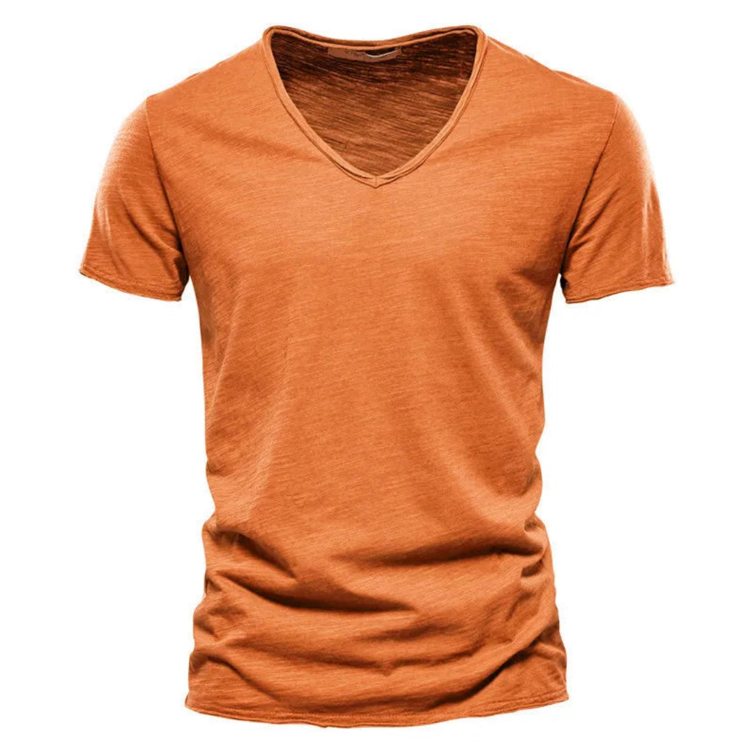 Jackson - T-shirt con scollo a V in jersey morbido
