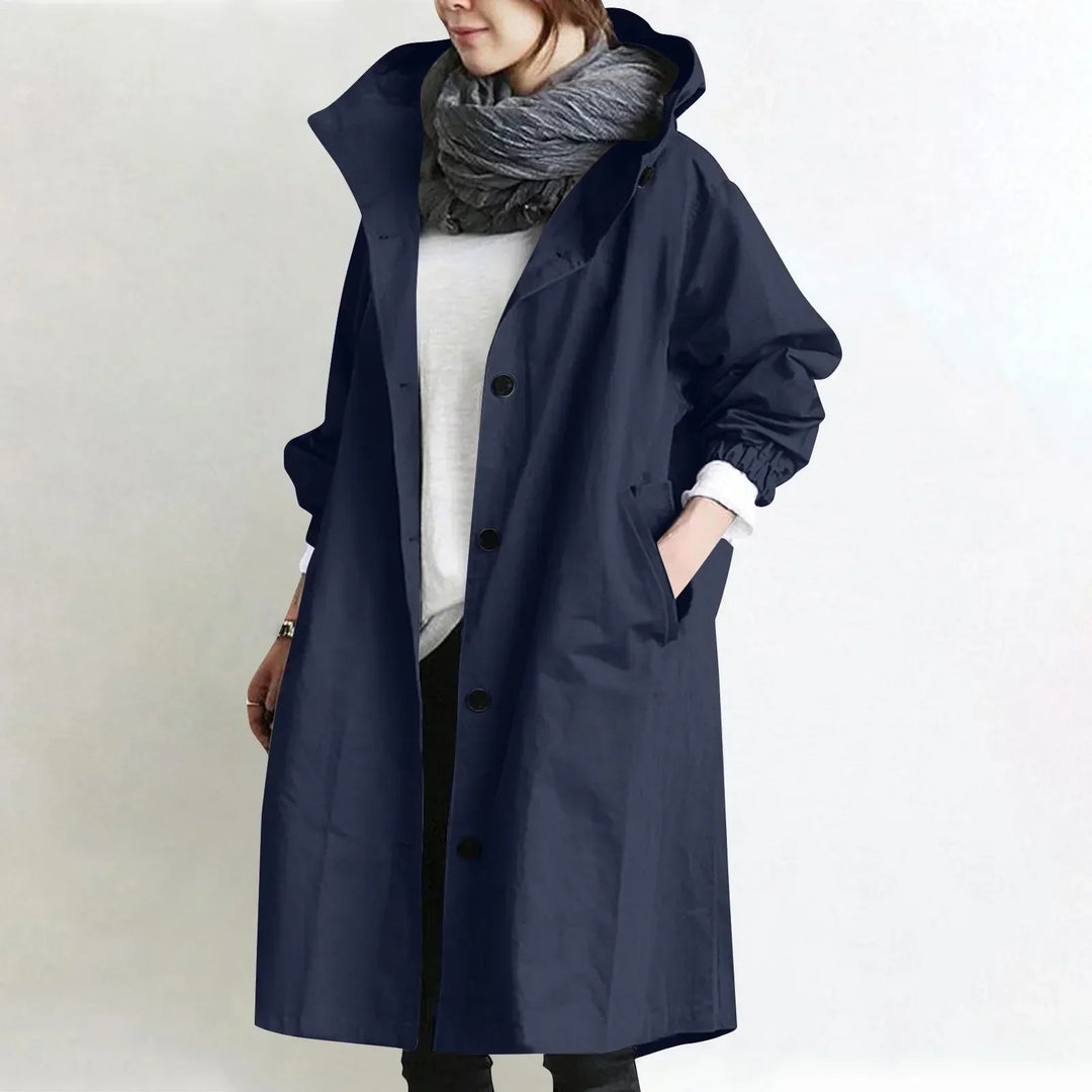 Yelina - Trench lungo con cappuccio