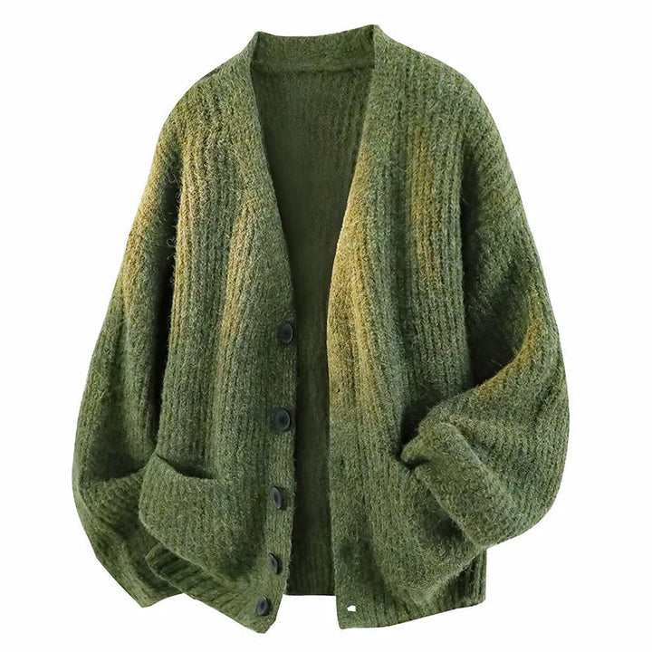 Galienne - Cardigan oversize con scollo a V e morbido al tatto