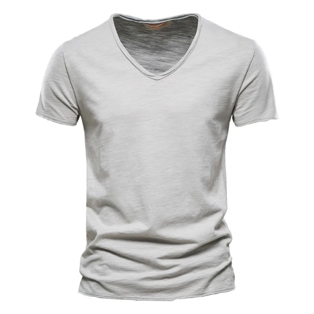 Jackson - T-shirt con scollo a V in jersey morbido