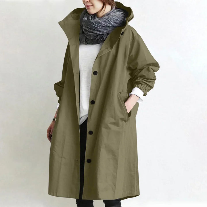 Yelina - Trench lungo con cappuccio