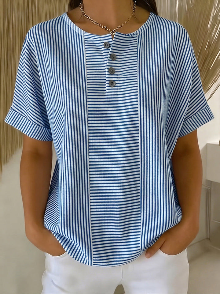 Lavinia - Blusa a righe resistente allo scolorimento