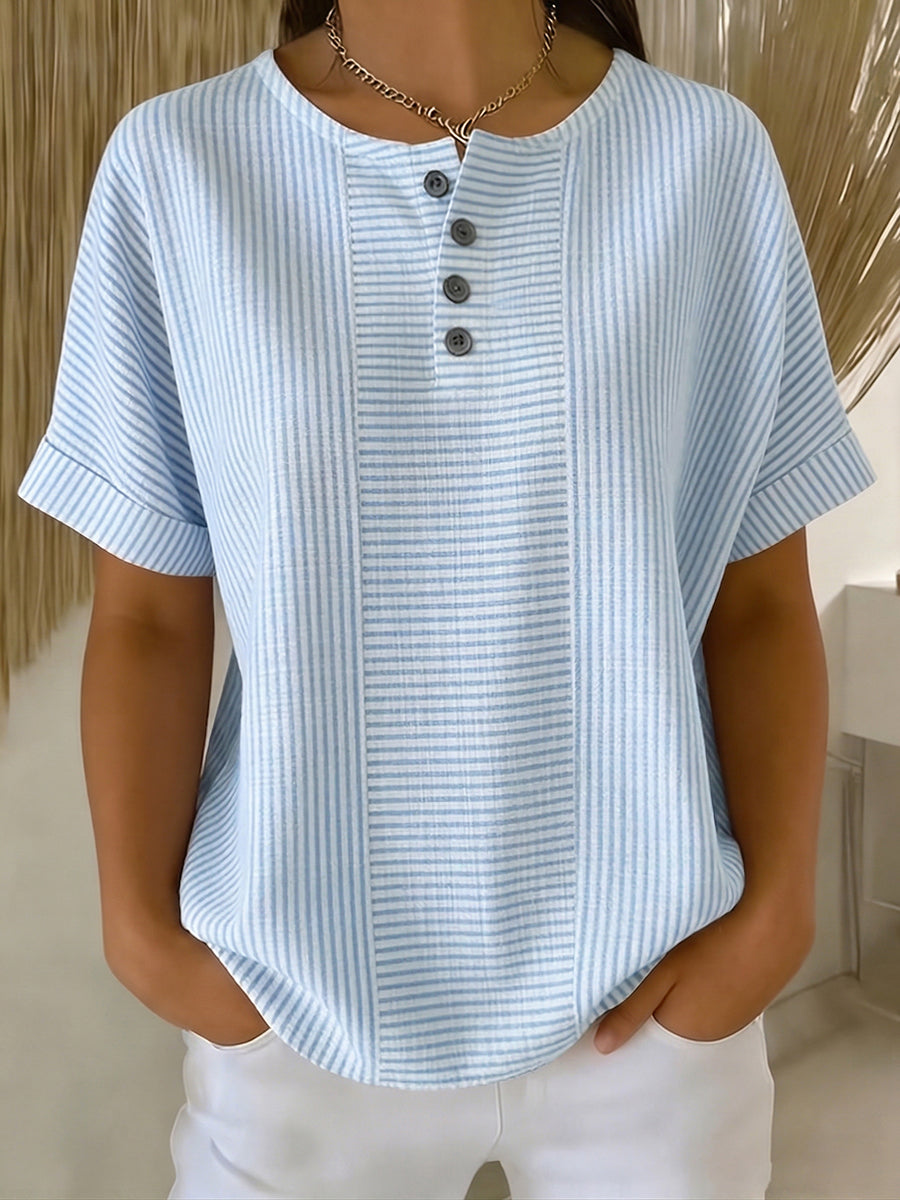 Lavinia - Blusa a righe resistente allo scolorimento