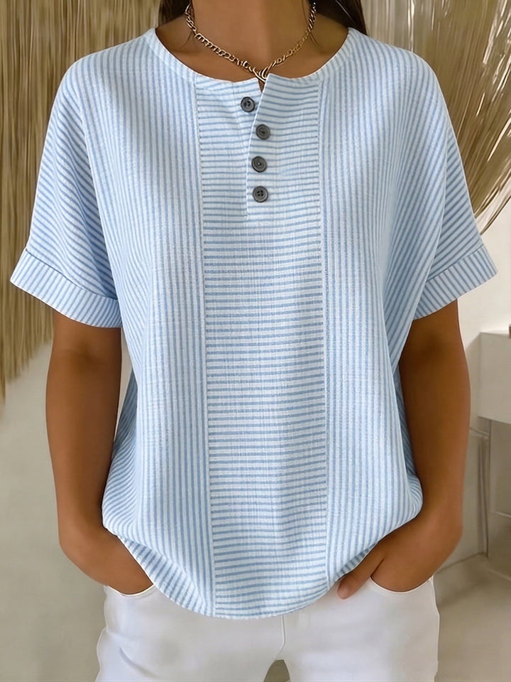 Lavinia - Blusa a righe resistente allo scolorimento