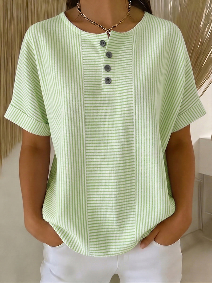 Lavinia - Blusa a righe resistente allo scolorimento