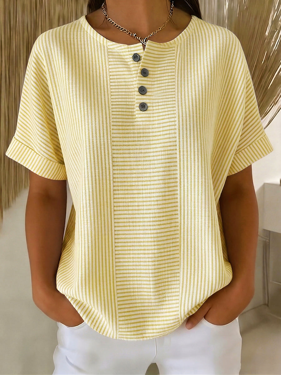Lavinia - Blusa a righe resistente allo scolorimento