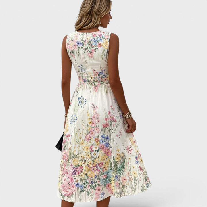 Inara - Abito midi floreale soft touch