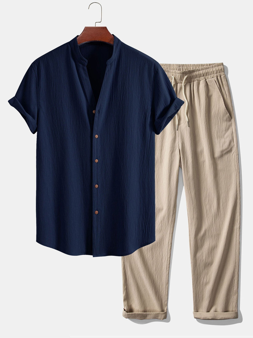 Adrian - Coordinato camicia e pantaloni estivo e leggero