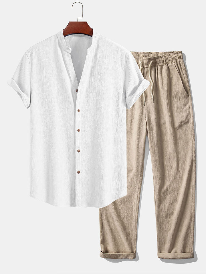 Adrian - Coordinato camicia e pantaloni estivo e leggero