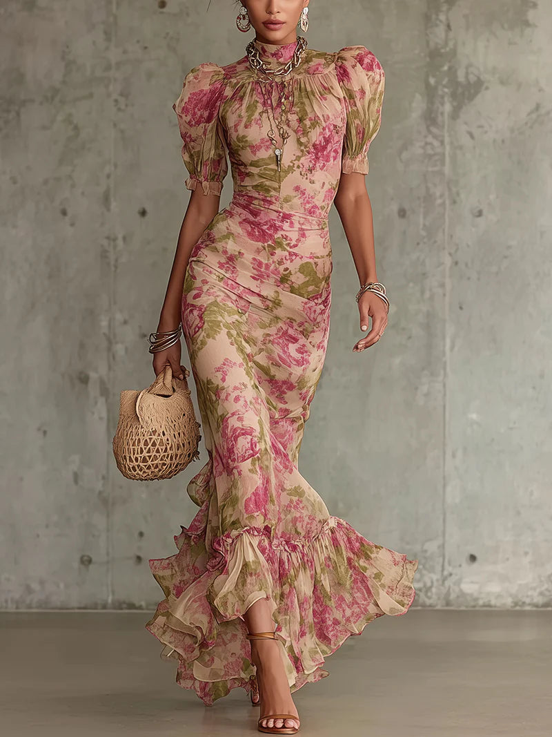Calia - Abito da sposa floreale morbido al tatto