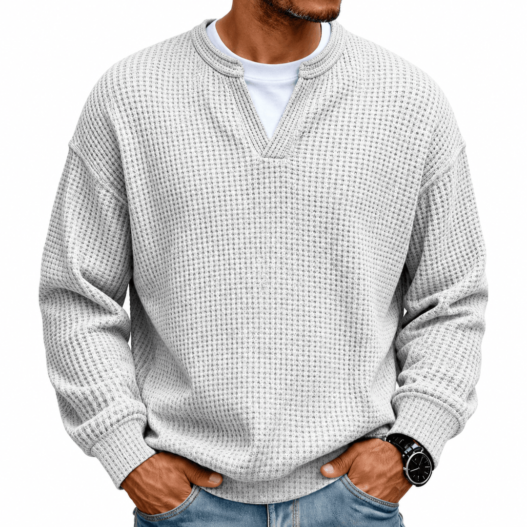 Arwel - Maglione in punto waffle strutturato