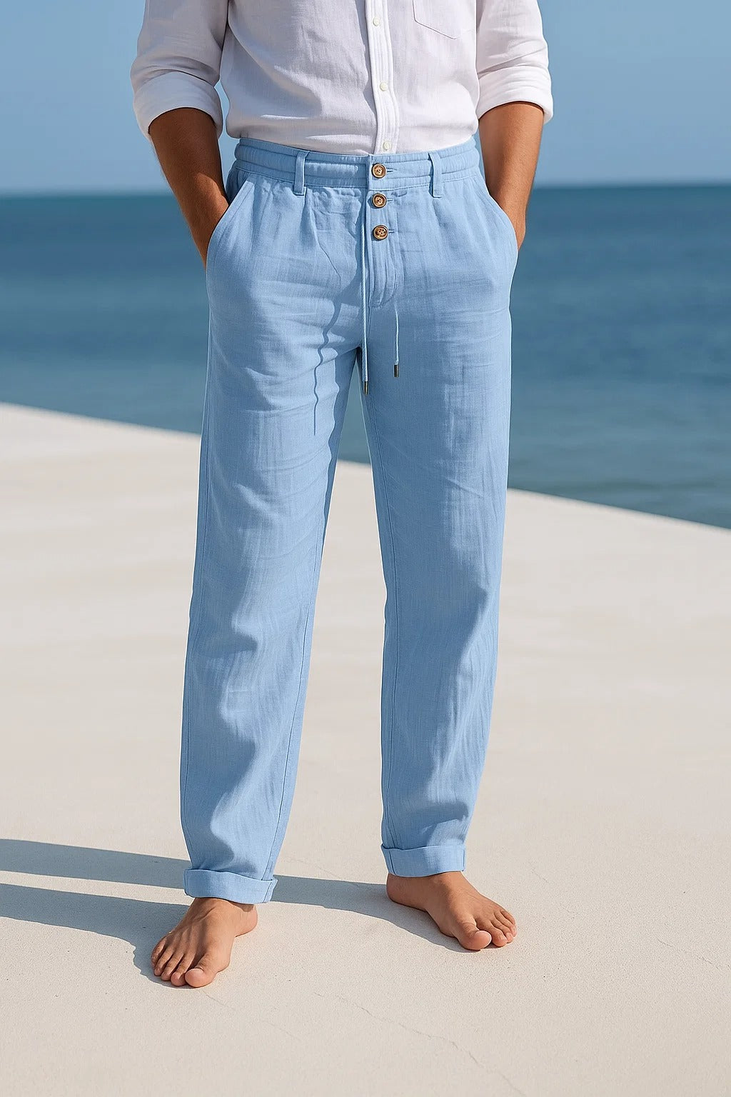 Jarven - Pantaloni in lino traspiranti