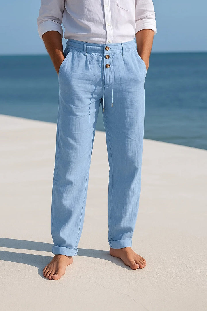 Jarven - Pantaloni in lino traspiranti