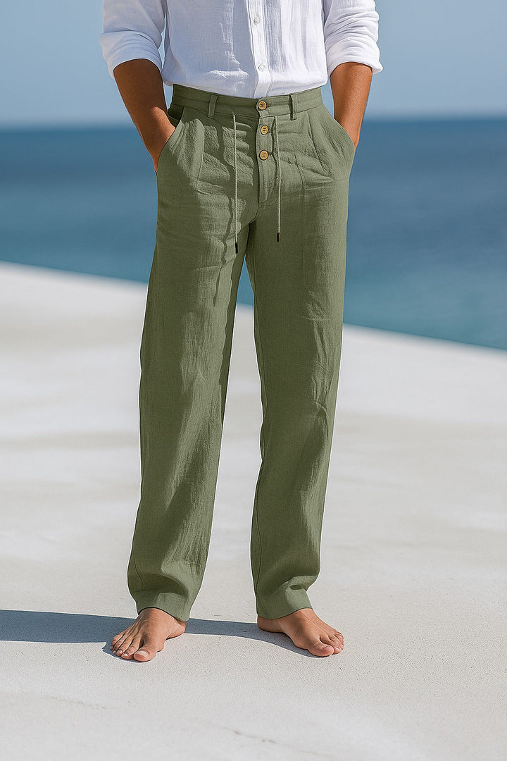 Jarven - Pantaloni in lino traspiranti