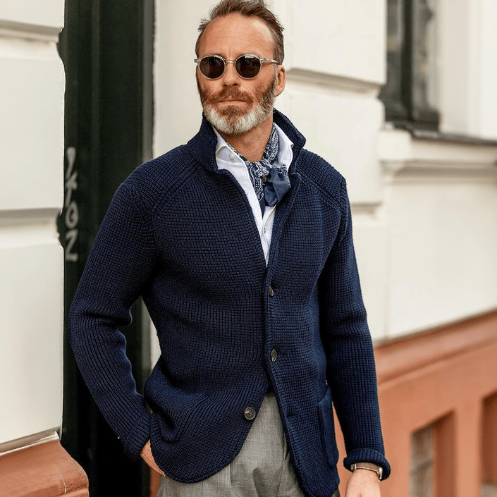 Reggie - Cardigan con bottoni frontali
