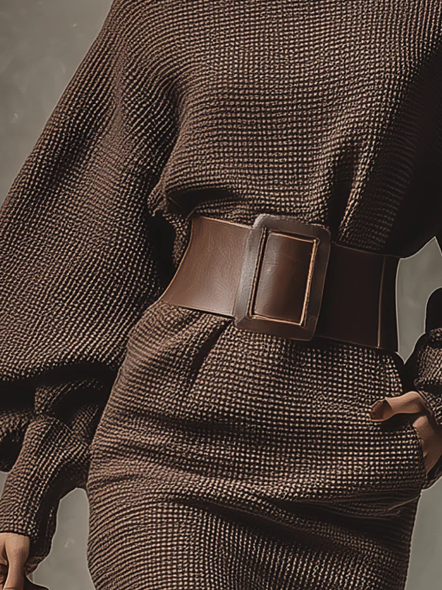 Inyellea - Vestito Maglione Casual Elegante