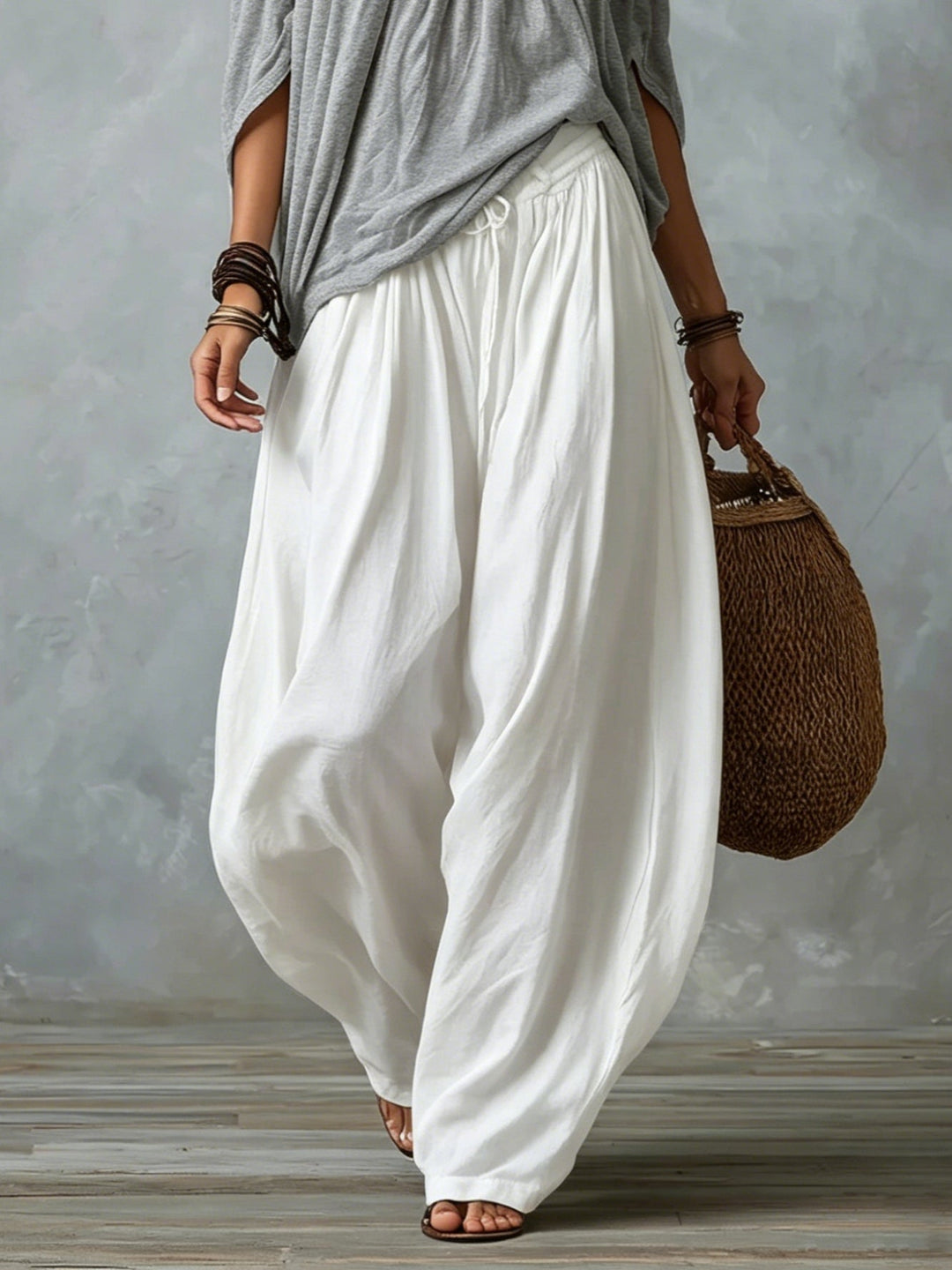 Beatha - Coordinato fluido con scollo Bardot