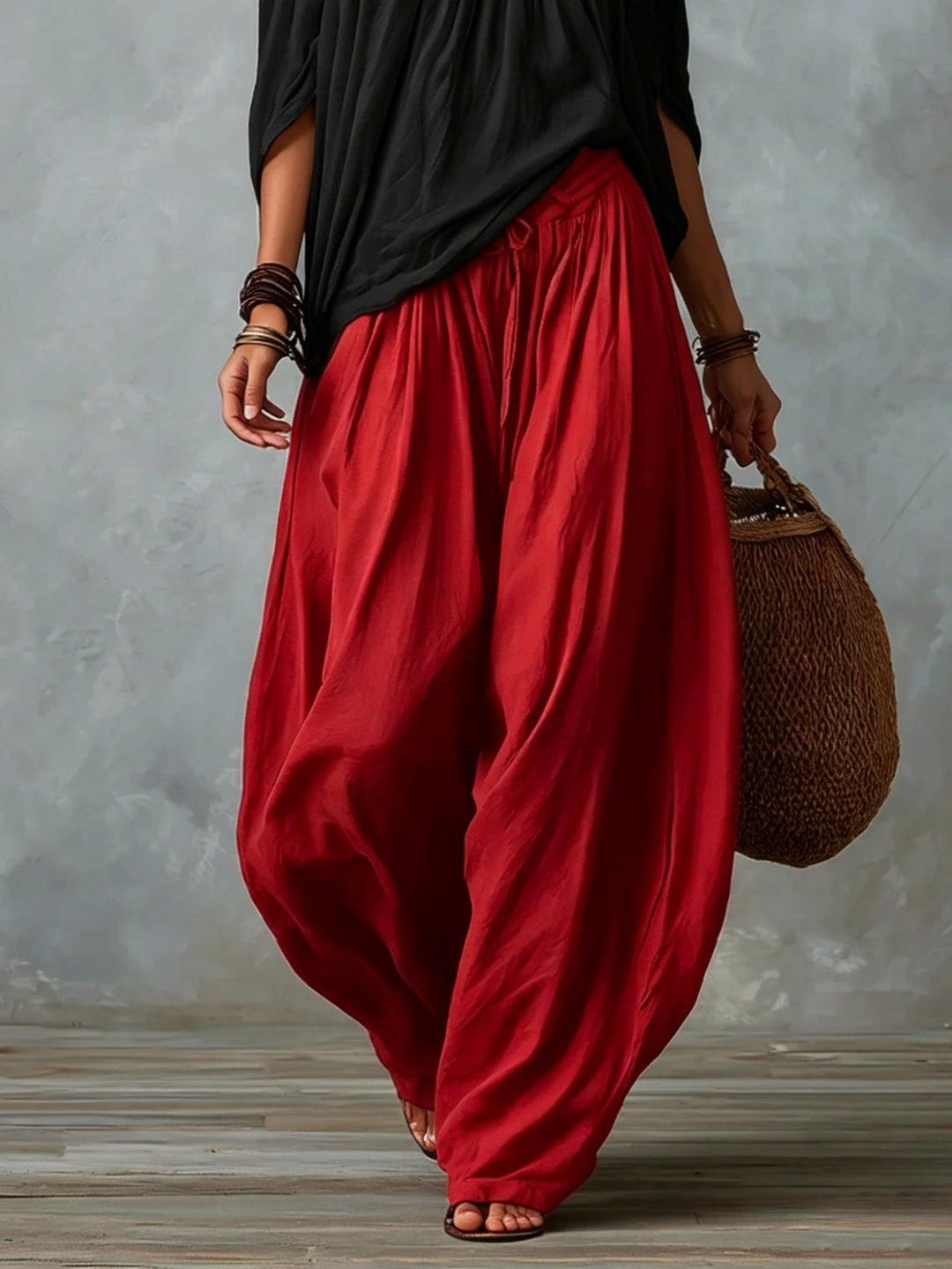 Beatha - Coordinato fluido con scollo Bardot