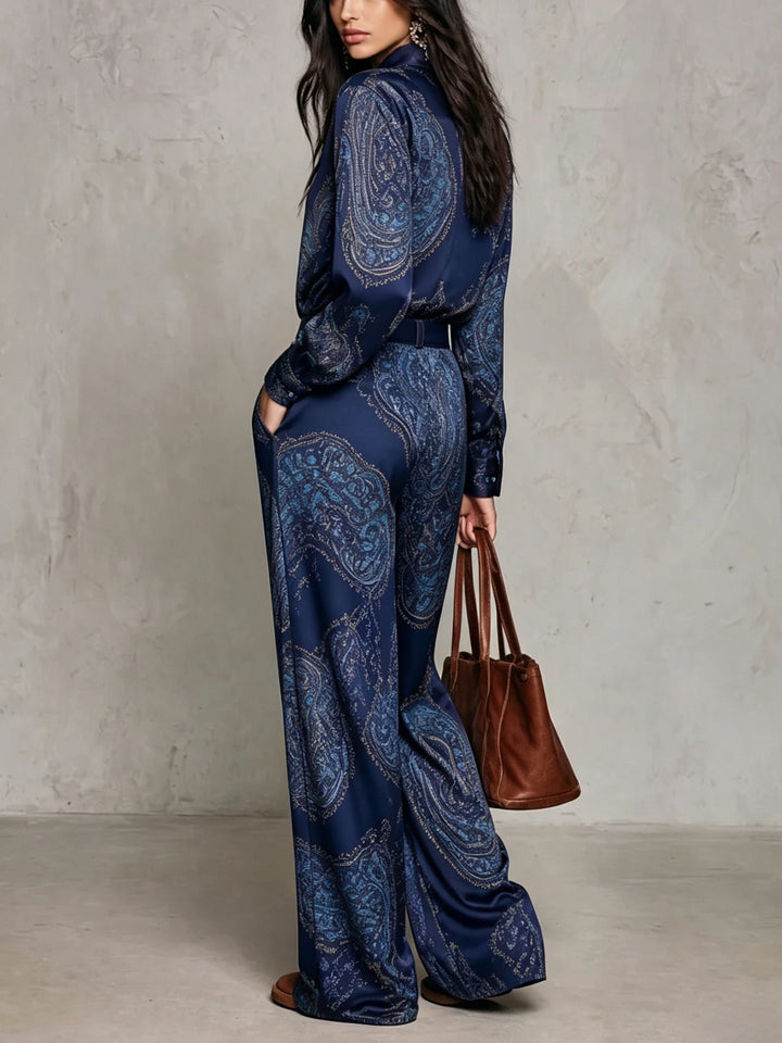 Lorelei - Coordinato due pezzi in paisley setoso