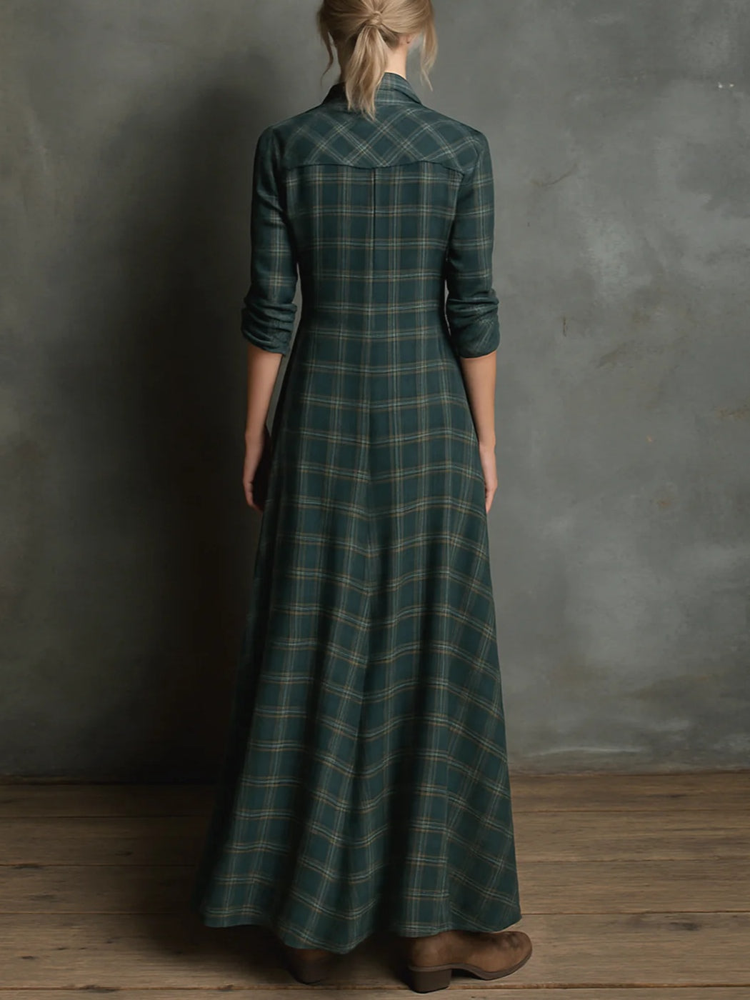 Zuri - Abito chemisier maxi elegante