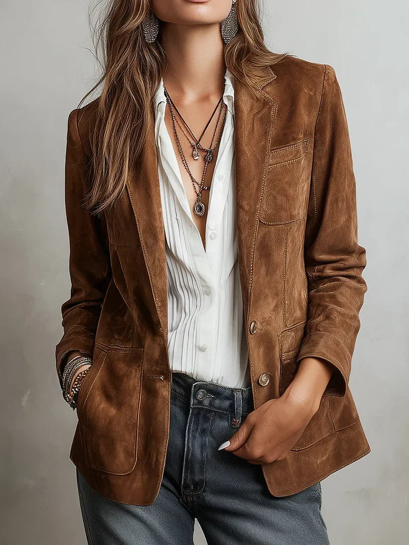 Josie - Blazer con cuciture a contrasto