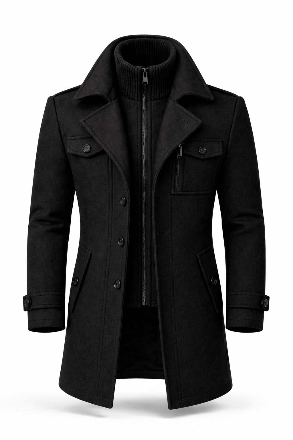 Ivan - Cappotto lungo doppiopetto