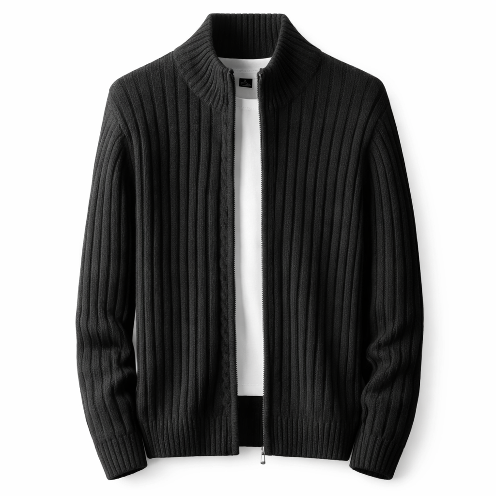 Cass - Cardigan strutturato con zip