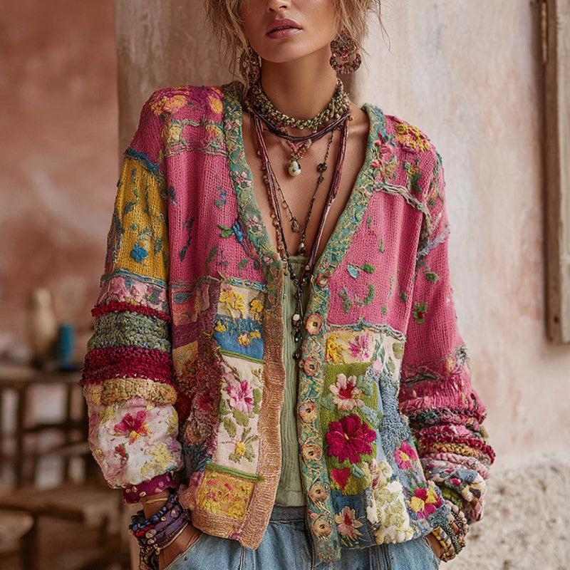 Galissa - Cardigan con scollo a V morbido al tatto