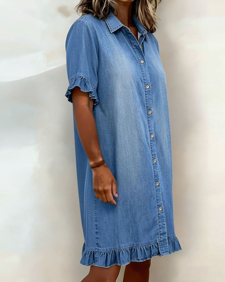 Amelith - Abito in denim leggero