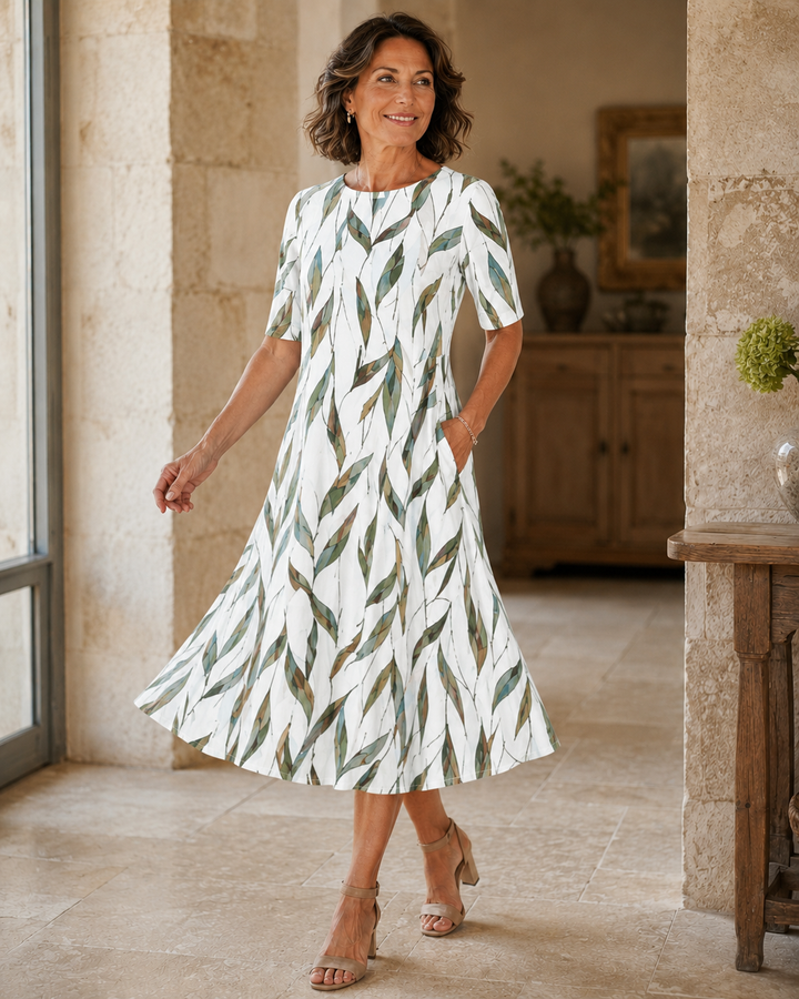 Hestia - Abito midi floreale soft touch
