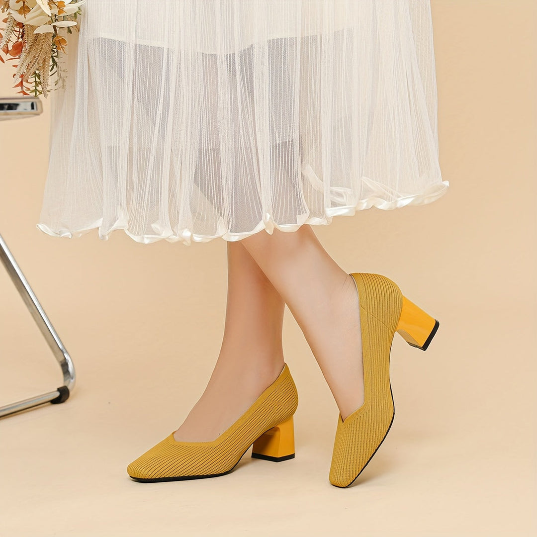 Hetty - Scarpe da ballo con tacco quadrato