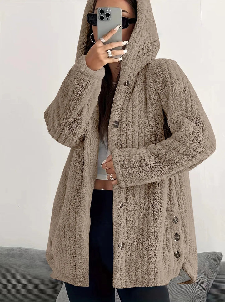 Bellarisse - Giacca con cappuccio testurizzata e confortevole