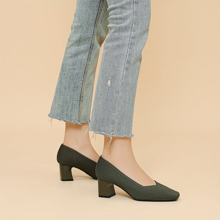 Hetty - Scarpe da ballo con tacco quadrato