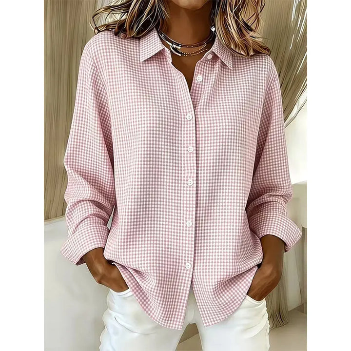 Illyssia - Blusa a bottoni in vichy classico
