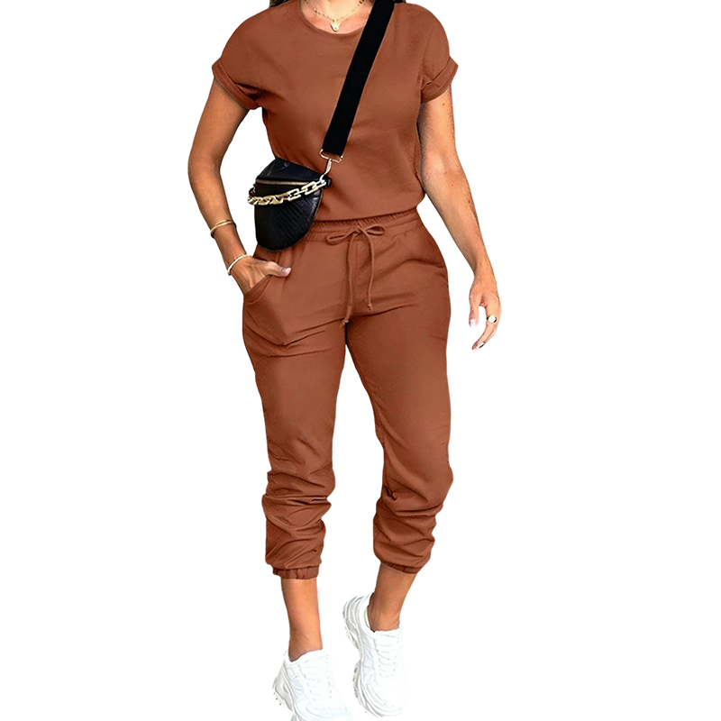 Tovelle - Coordinato con top casual e pantaloni jogger