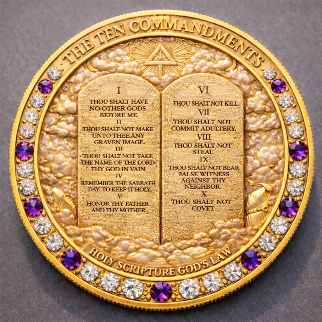 Wilmot - Moneta commemorativa dei Dieci Comandamenti di Gesù Cristo
