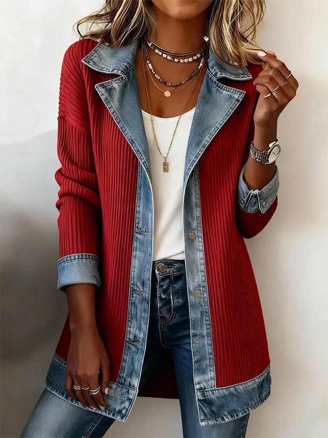 Zyrelle - Cardigan casual in maglia a bottoni