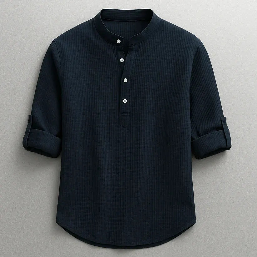 Jarvis - Maglia Henley lavorata