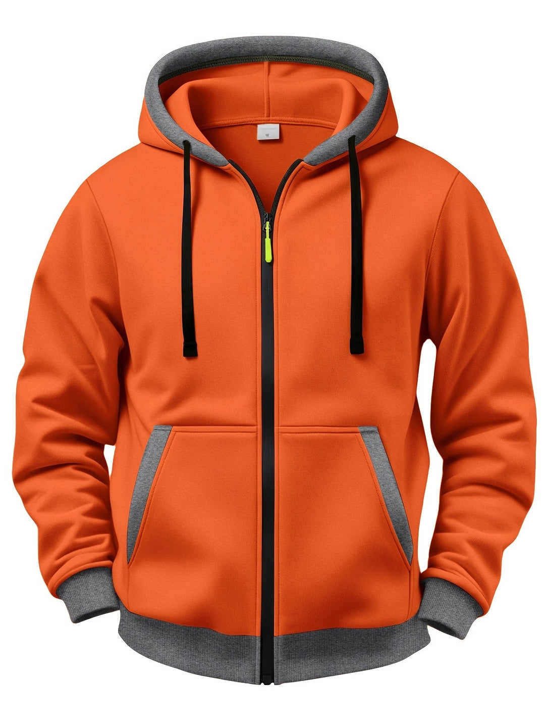 Brenner - Felpa con cappuccio full-zip morbida al tatto