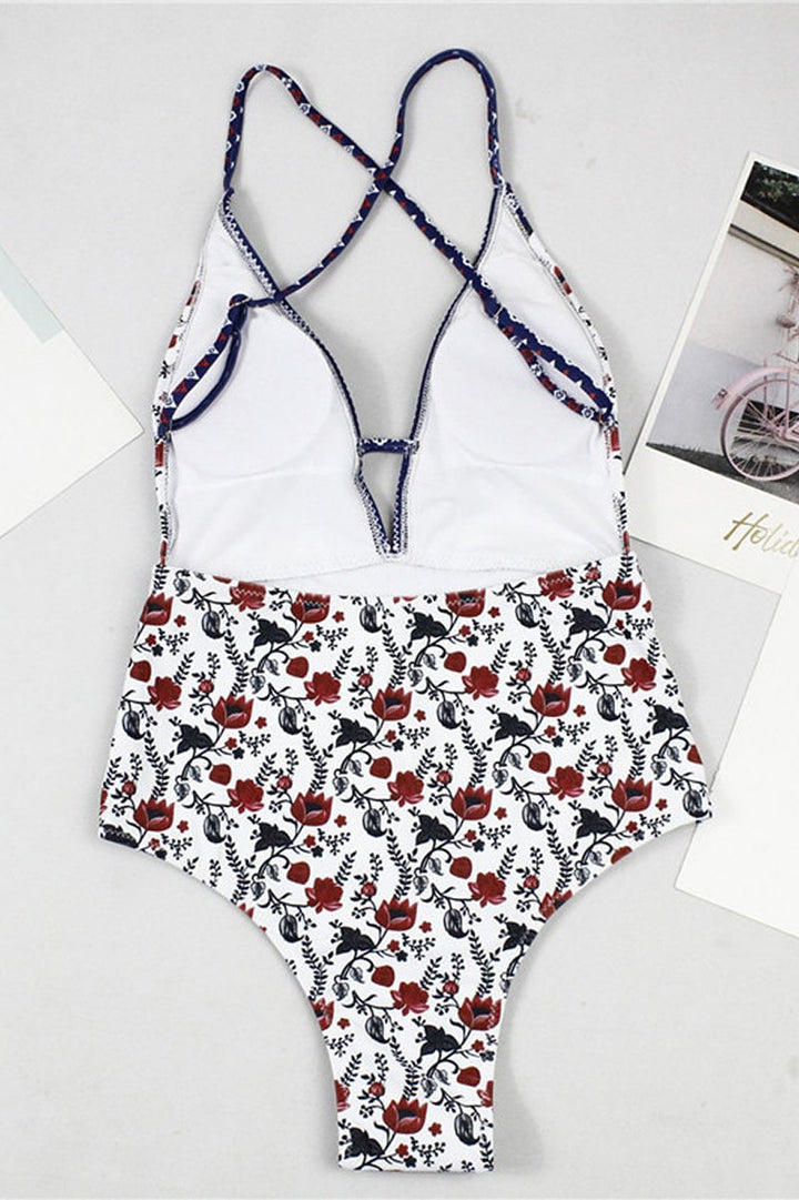 Sereina - Costume da bagno intero modellante con scollo a V